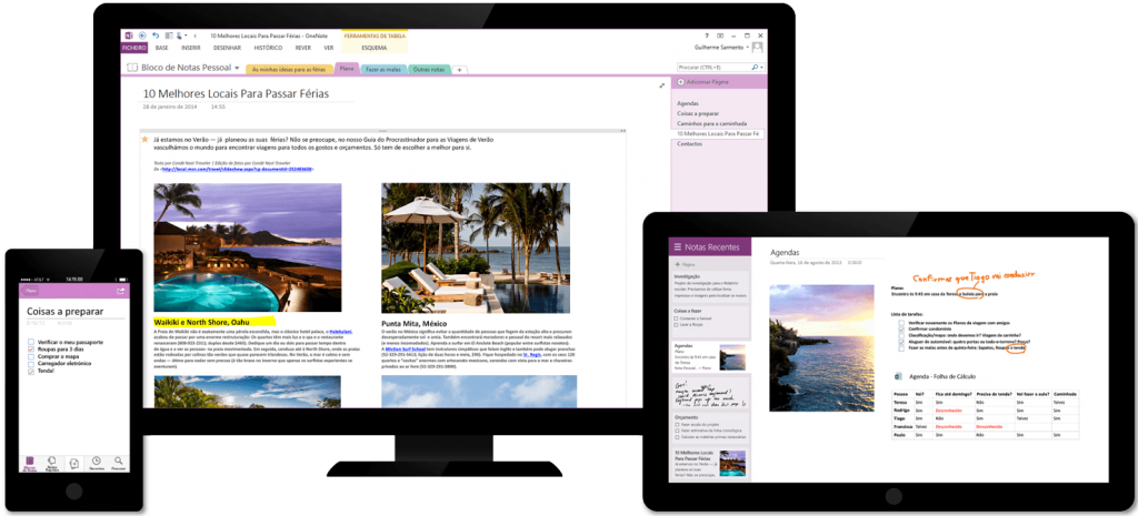 apresentação do onenote